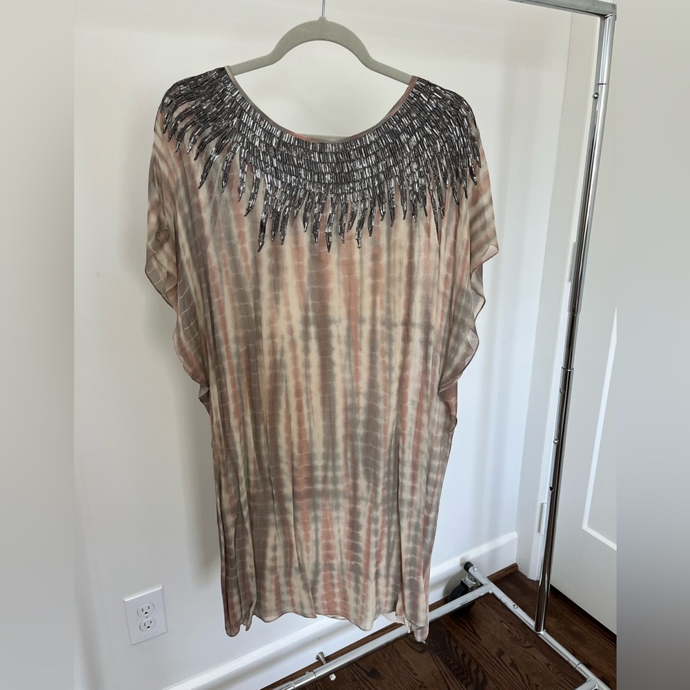 Velvet Sheer Shift Dress